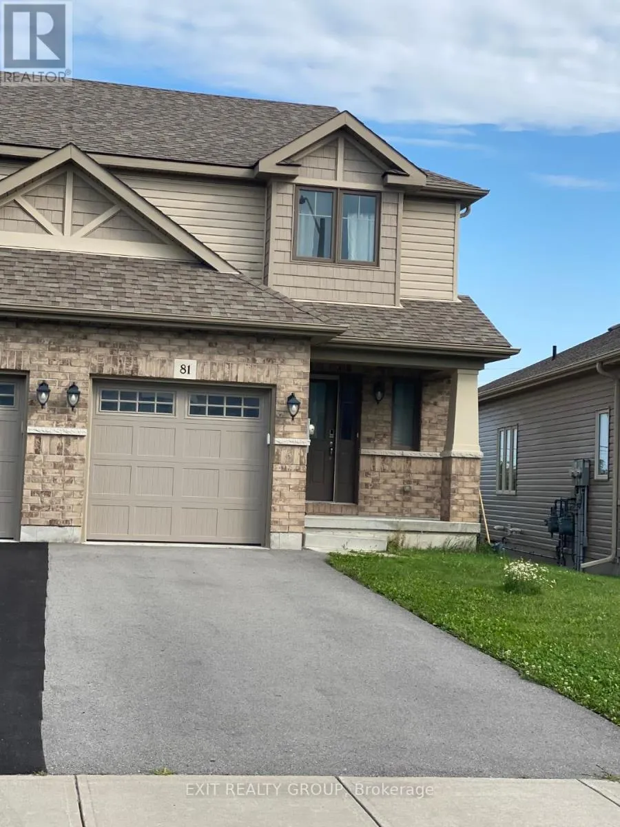Row / Townhouse for rent: 81 Mountain Ash Drive, Belleville, Ontario K8N 0E3