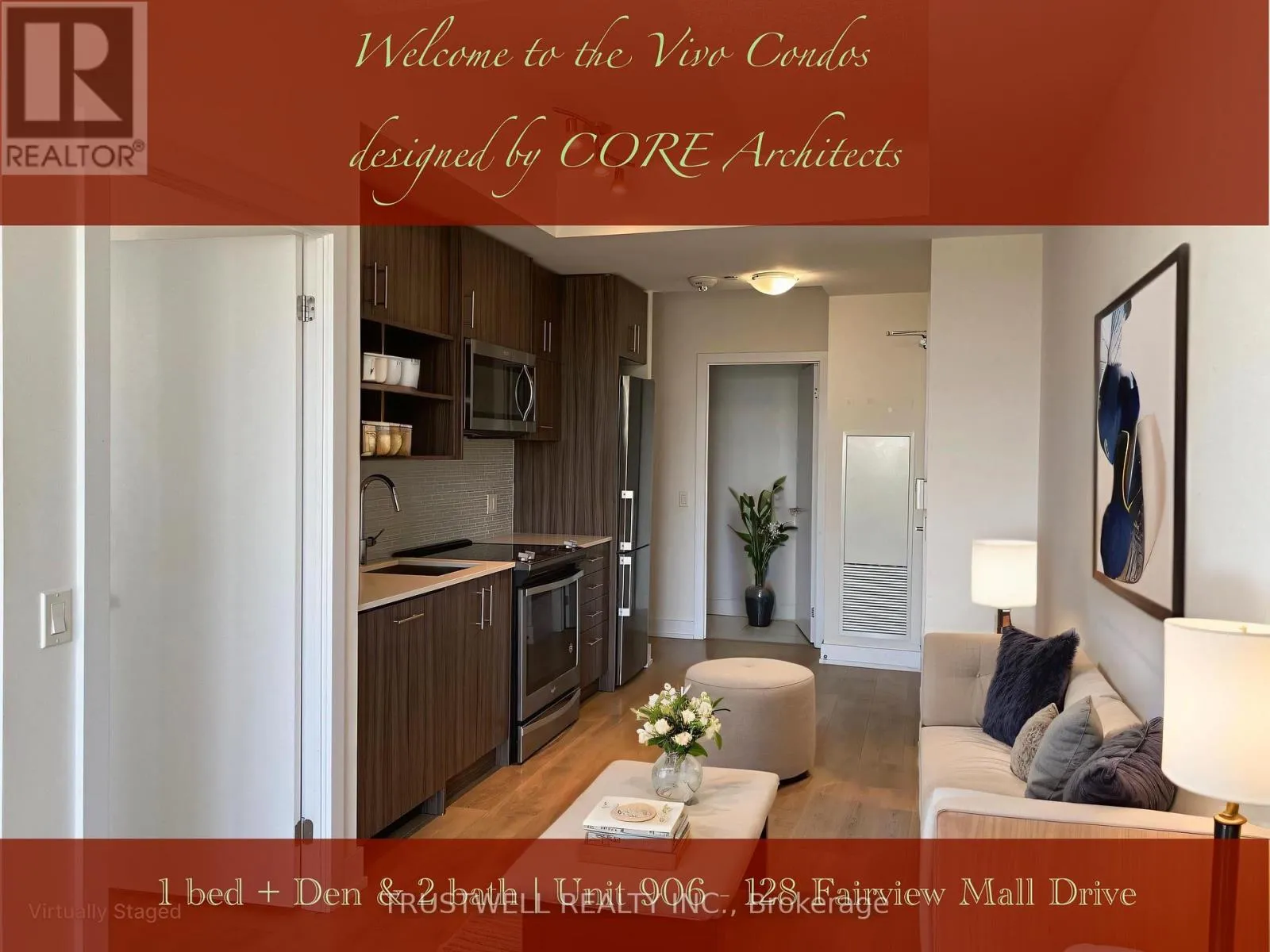 Apartment for rent: 906 - 128 Fairview Mall Drive, Toronto, Ontario M2J 0E8