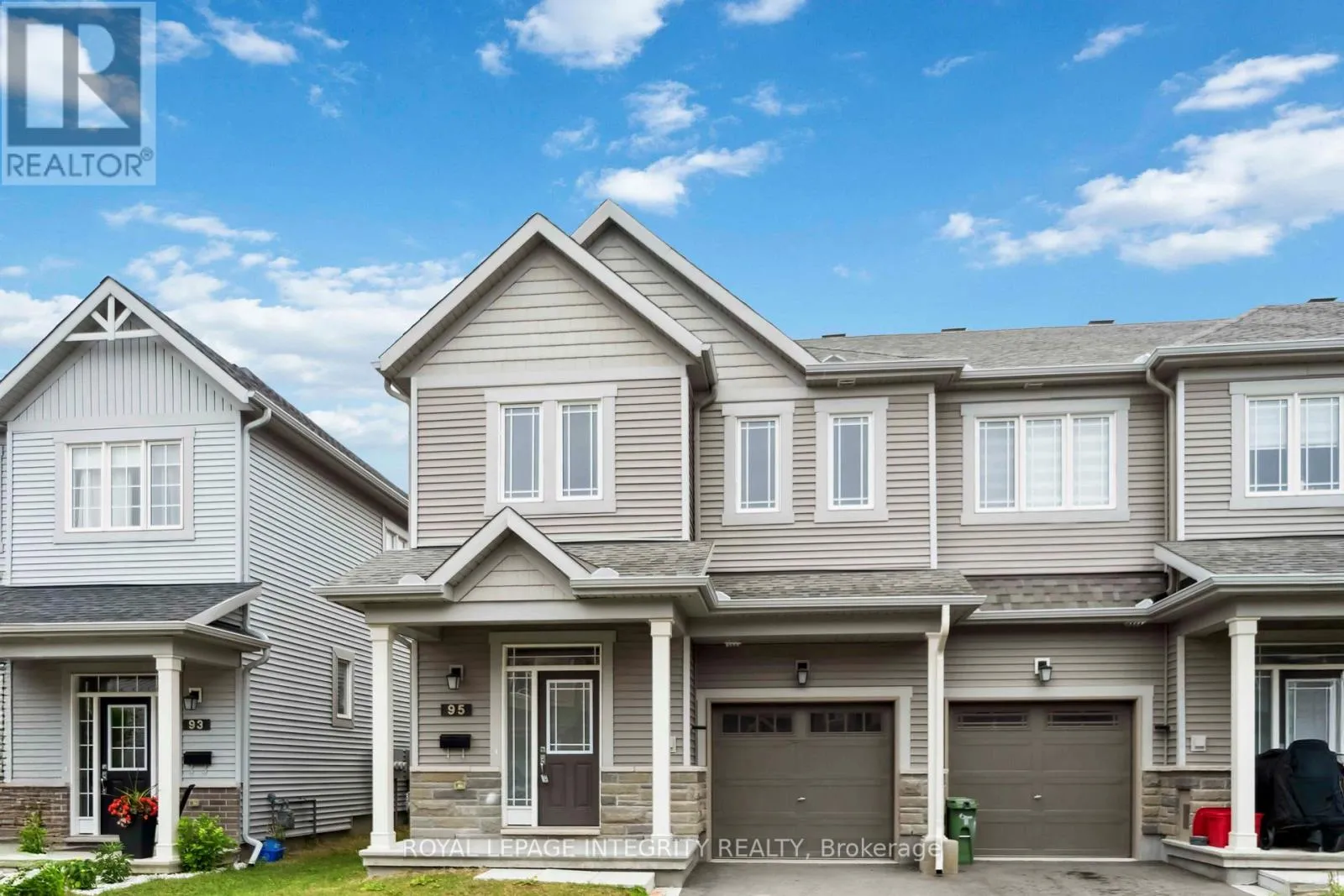 Row / Townhouse for rent: 95 Mesa Drive, Ottawa, Ontario K2J 6W1