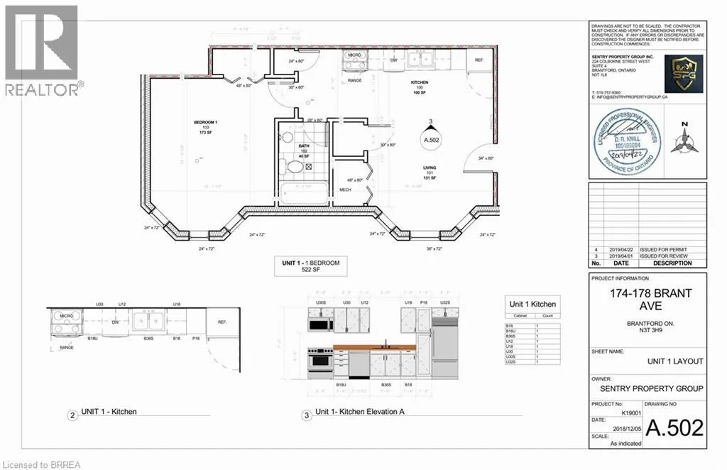 Apartment for rent: 98 Lorne Crescent Unit# 1, Brantford, Ontario N3T 4L9