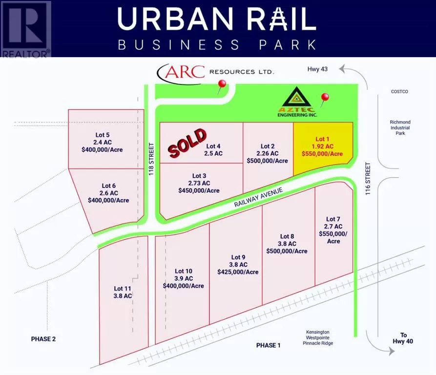 Lot 1, 11602 Railway Avenue, Grande Prairie, Alberta T8W 0C7
