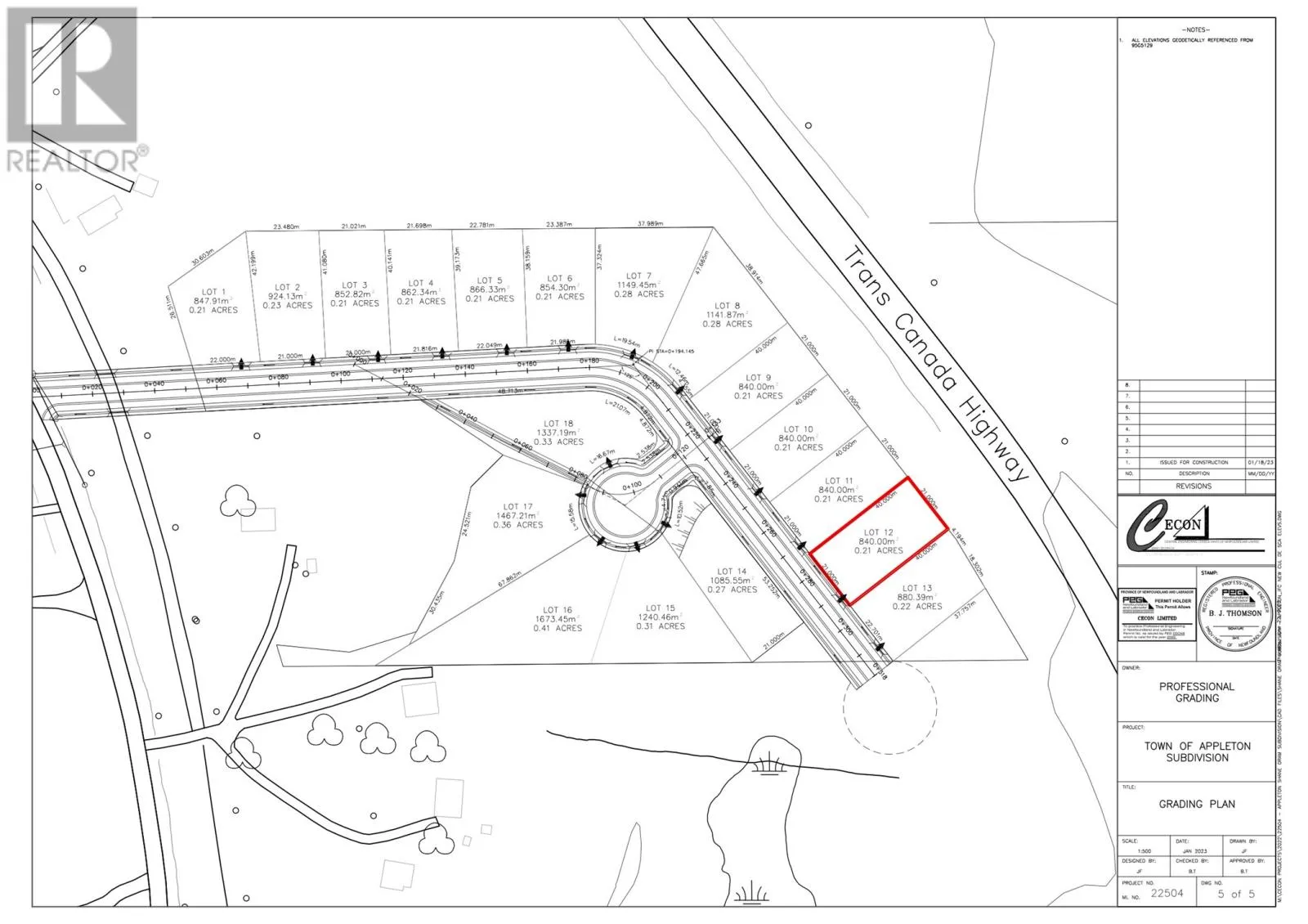 Lot 12 Temple Avenue, Appleton, Newfoundland & Labrador A1V 1W7