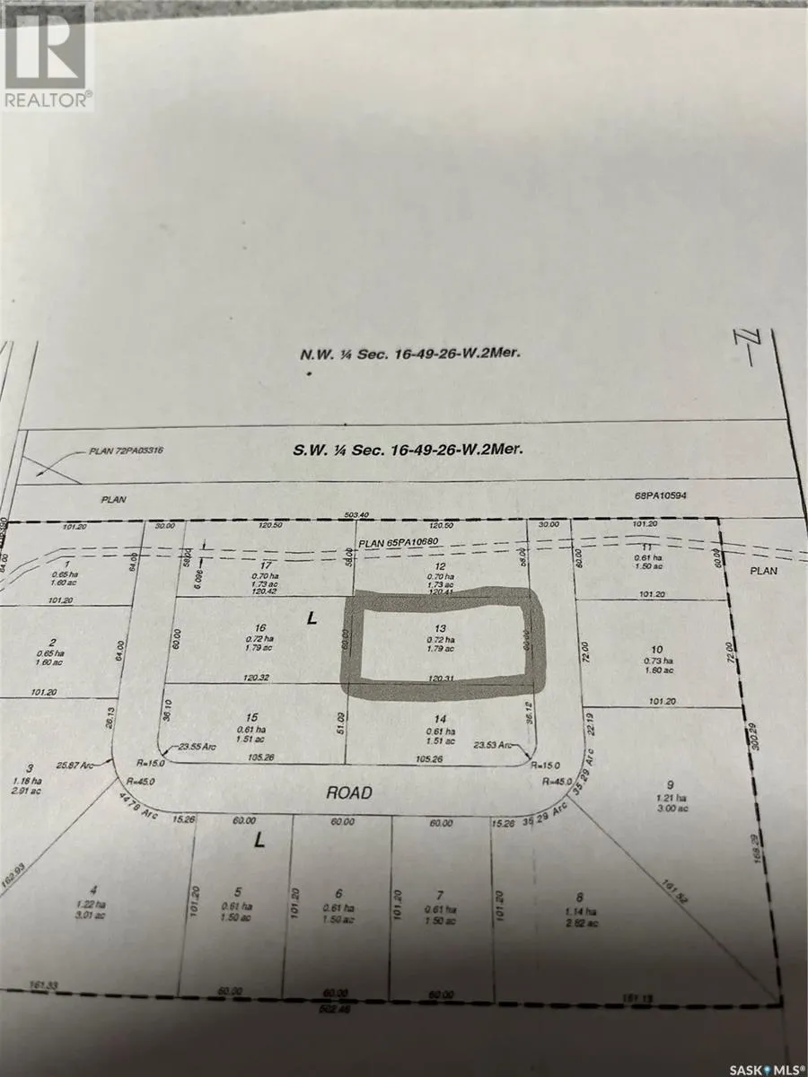 Unknown for rent: Lot 13 Robertson Crescent, Buckland Rm No. 491, Saskatchewan S6V 5R3