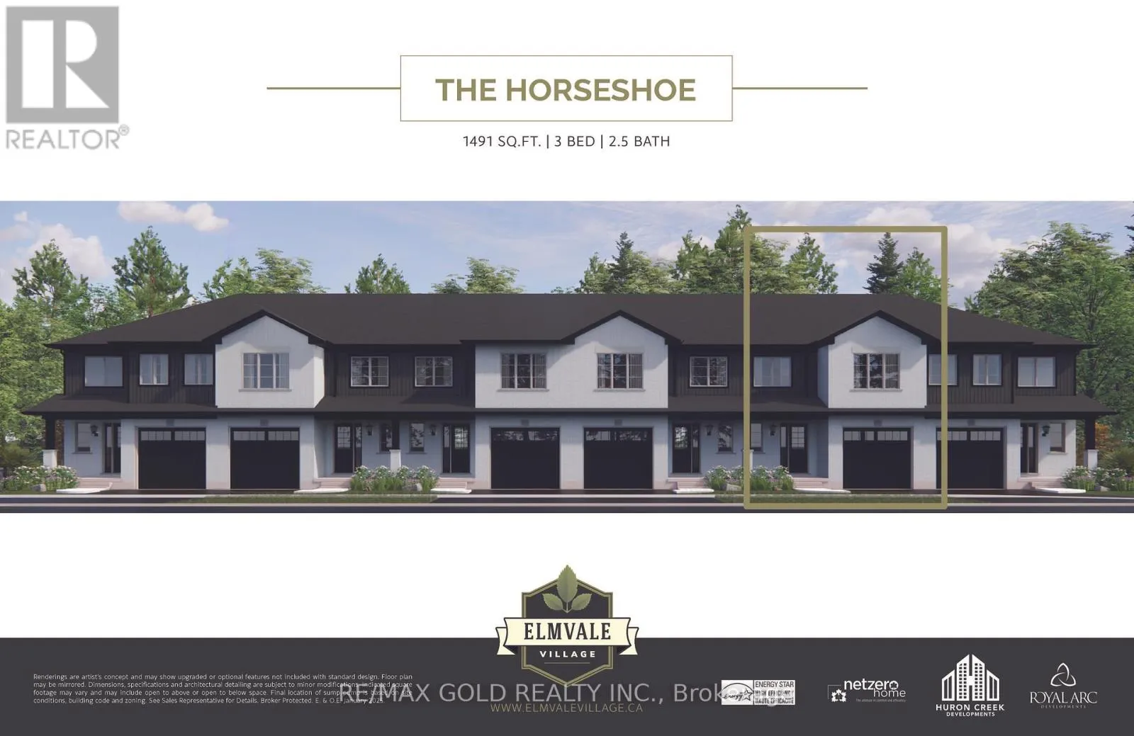 Row / Townhouse for rent: Lot 17 169 Queen Street, Springwater, Ontario
