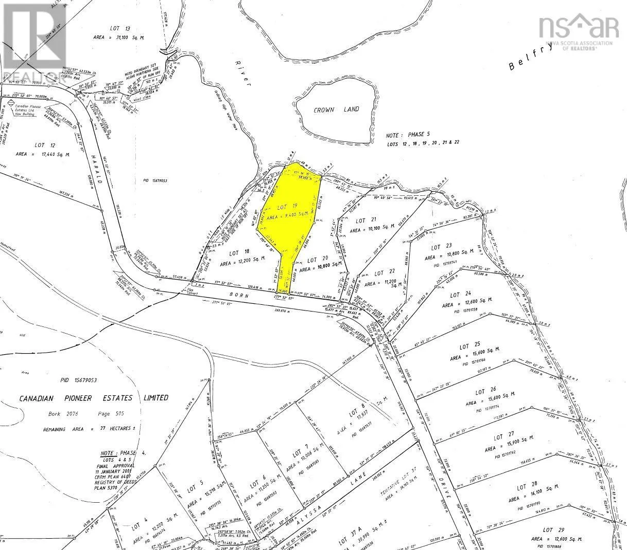 Lot 19 Harald Born Drive, Belfry Lake, Nova Scotia B1K 3P2