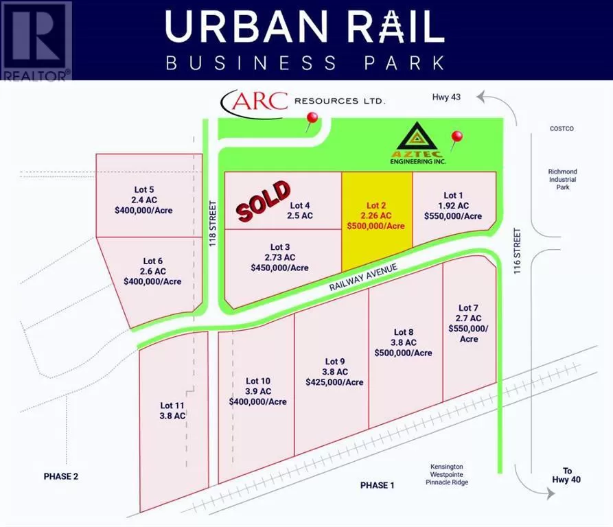 Lot 2, 11606 Railway Avenue, Grande Prairie, Alberta T8W 0C7