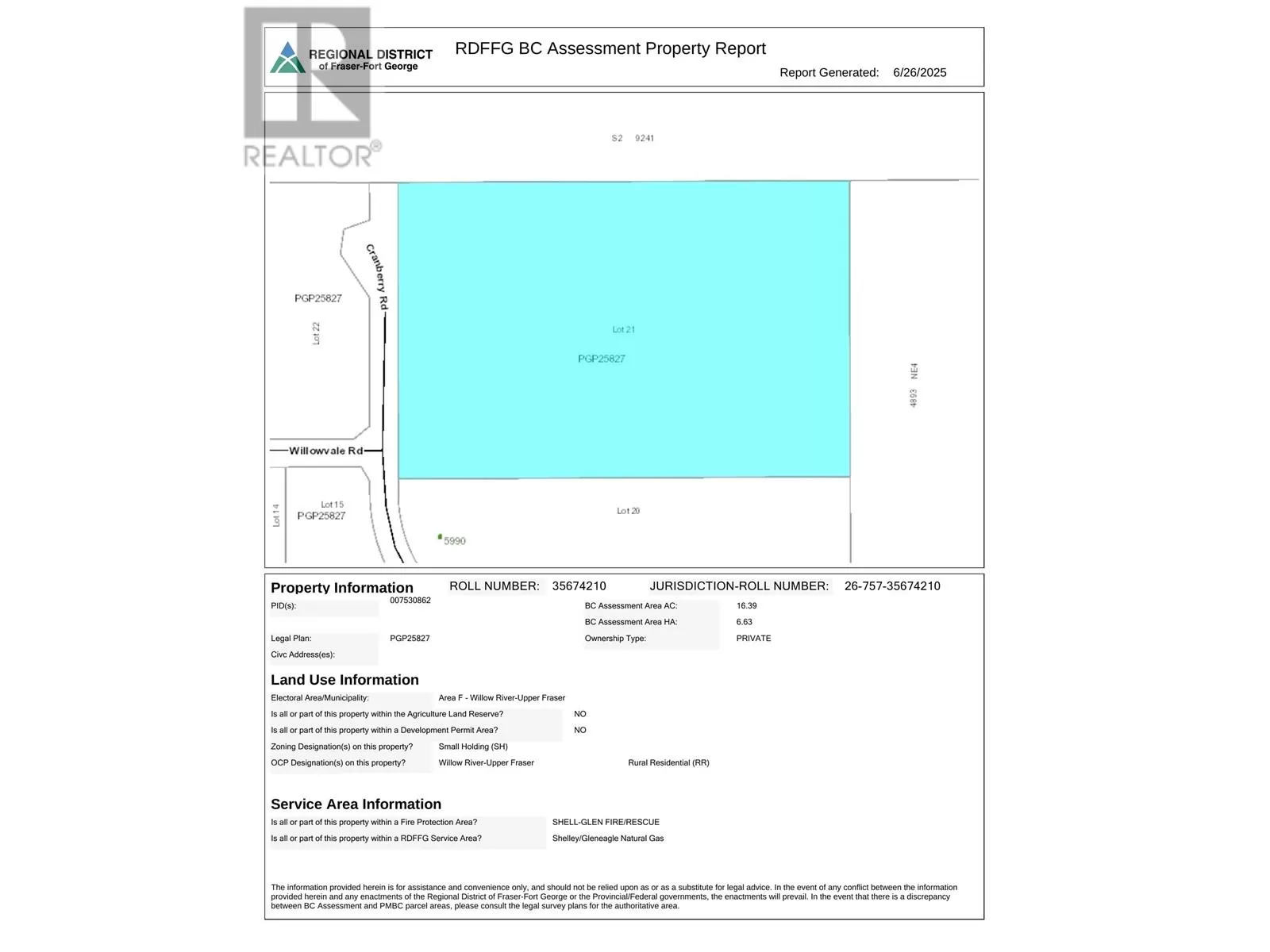 Lot 21 Cranberry Road, Prince George, British Columbia V2K 5E1
