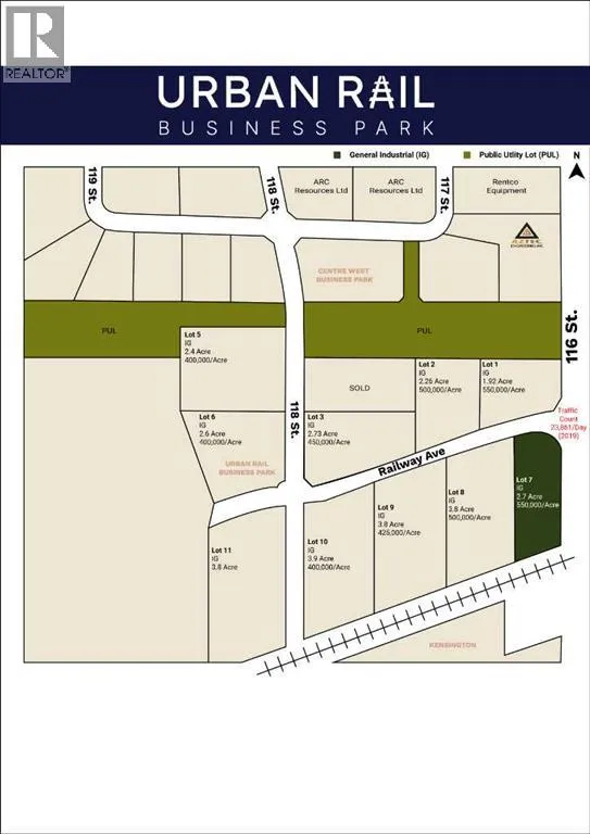 Lot 7 Railway Avenue, Grande Prairie, Alberta T8W 0C7