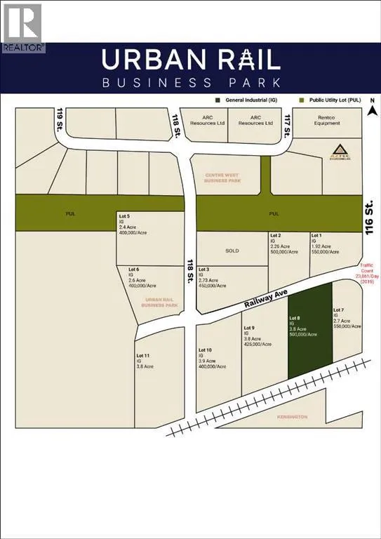 Lot 8 Railway Avenue, Grande Prairie, Alberta T8W 0C7