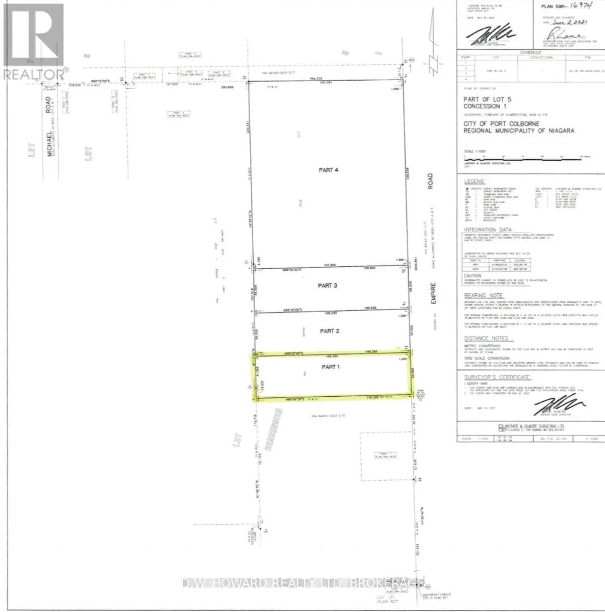 Part One Empire Road, Port Colborne, Ontario L0S 1R0