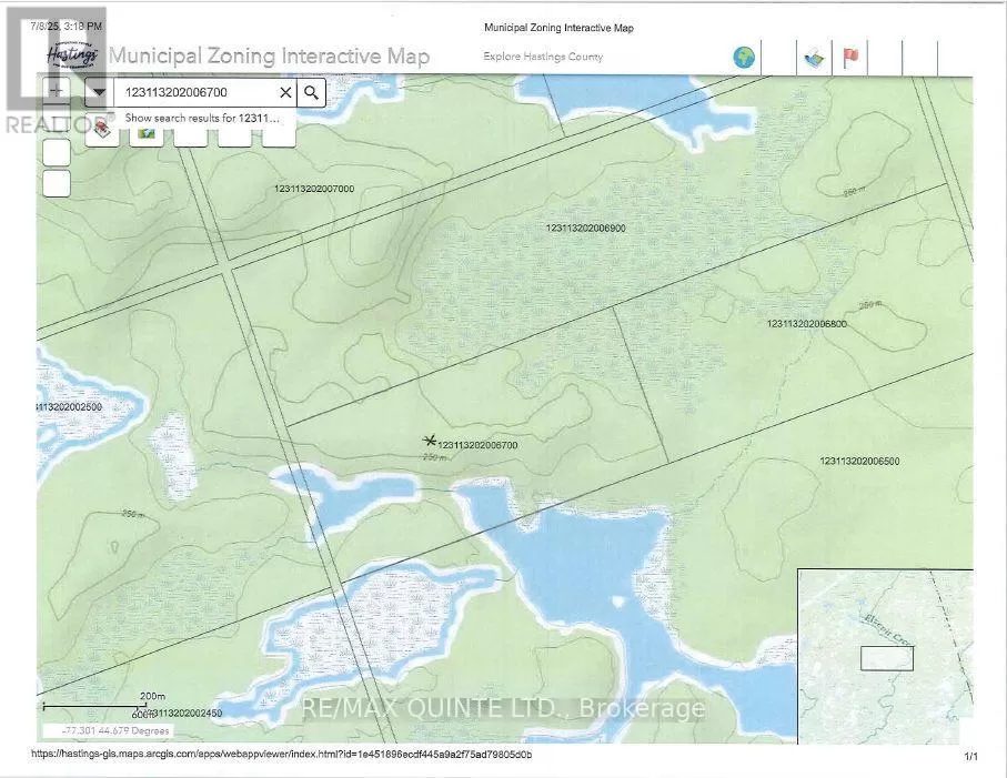 Ptlt 25 Con 8 Road, Tweed), Ontario K0K 3J0