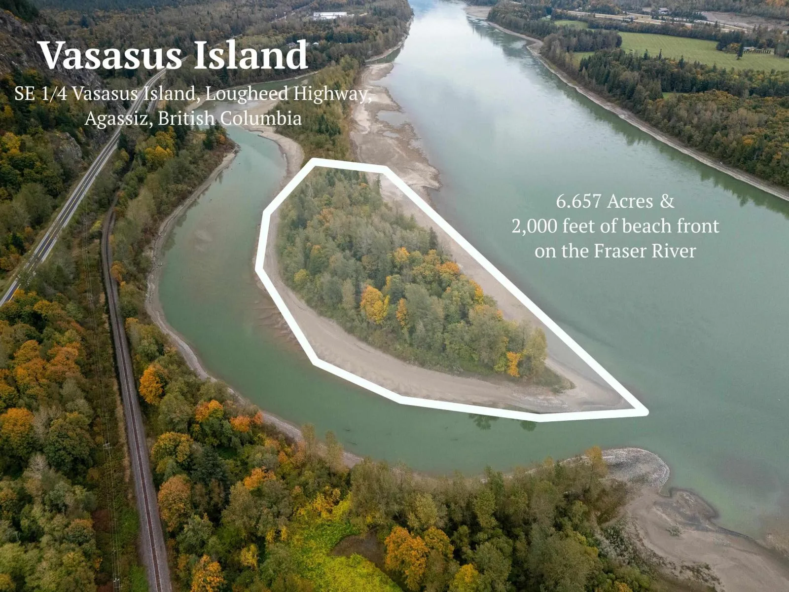 Recreational for rent: Se 1/4 Vasasus Island|agassiz, Agassiz, British Columbia V0M 1A2