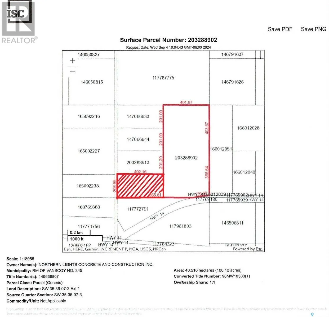 Unknown for rent: Senger 20 Acres, Vanscoy Rm No. 345, Saskatchewan S0K 1V0