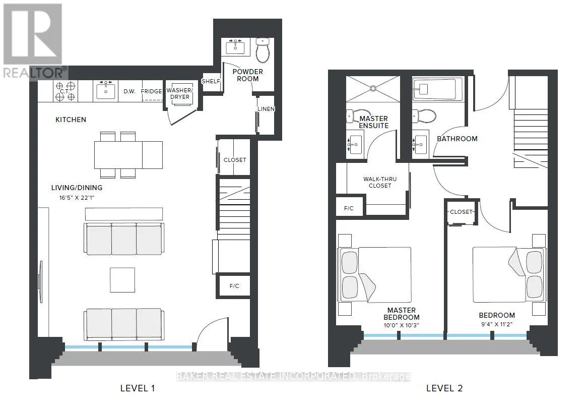 Row / Townhouse for rent: Th107 - 151 Mill Street, Toronto, Ontario M5A 4T8