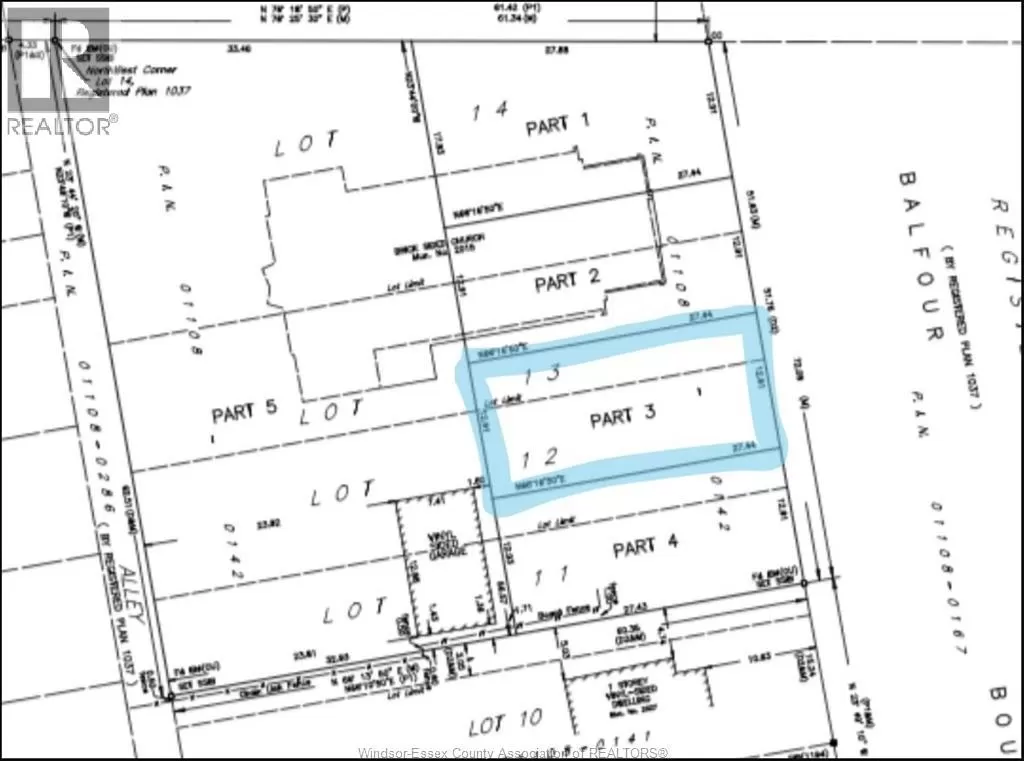 No Building for rent: V/l Balfour Unit# Pt 3, Windsor, Ontario N8T 2S6
