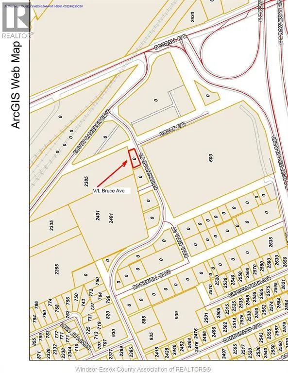 V/l Bruce Avenue, Windsor, Ontario N9B 3P6