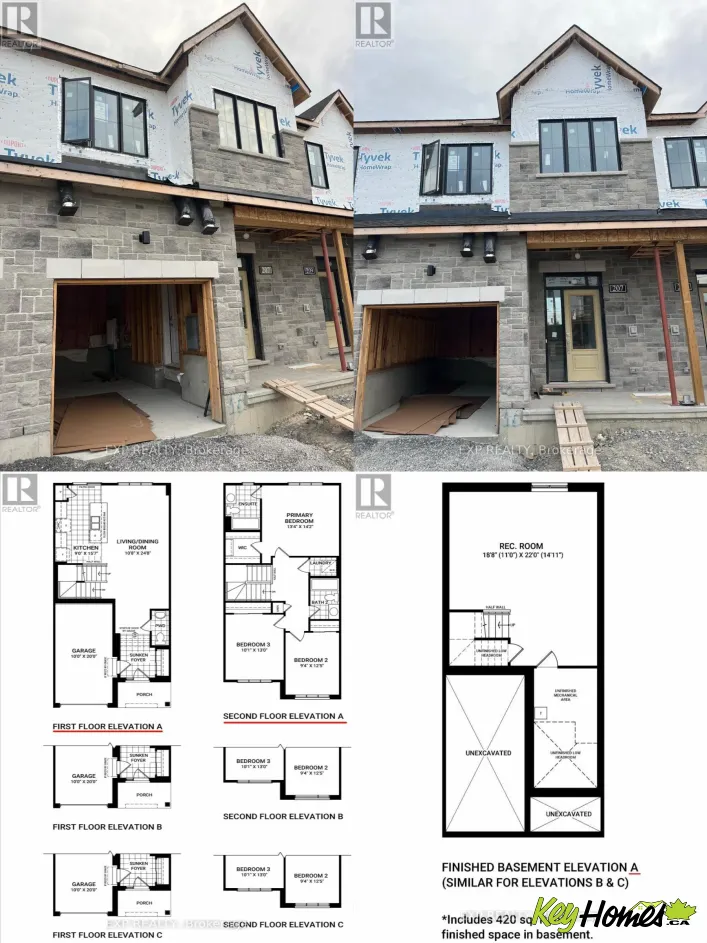 Row / Townhouse for rent: 207 BANKSIDE WAY WAY, Ottawa