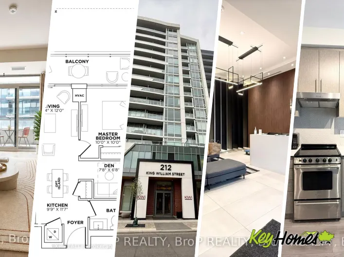 Apartment for rent: 1207 - 212 KING WILLIAM STREET, Hamilton