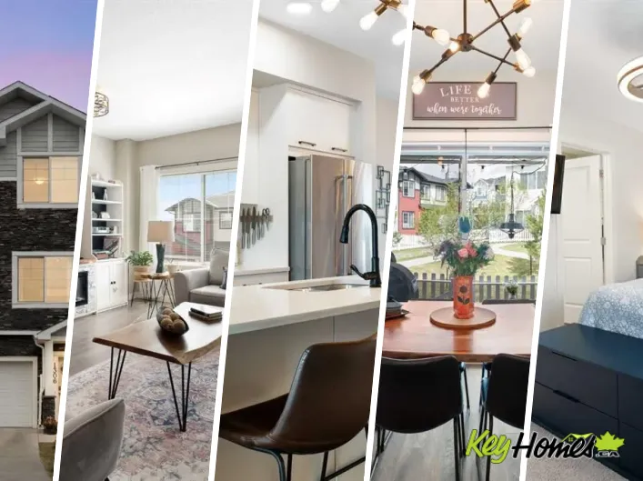 Row / Townhouse for sale: 1306 Jumping Pound Common, Cochrane