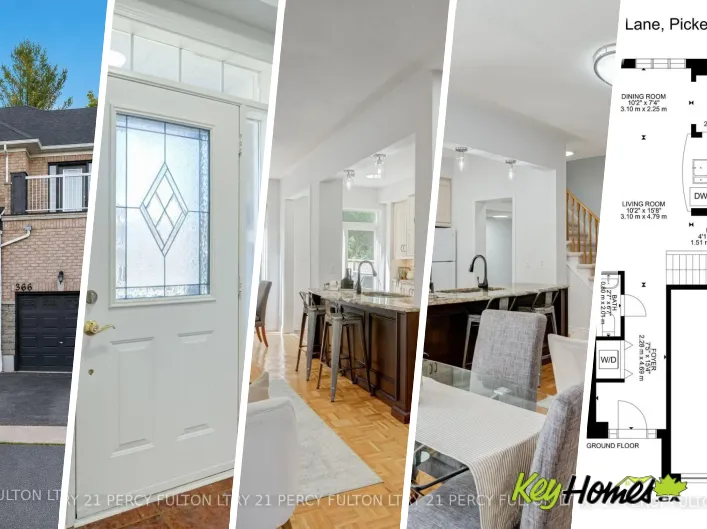 Row / Townhouse for sale: 366 STROUDS LANE, Pickering