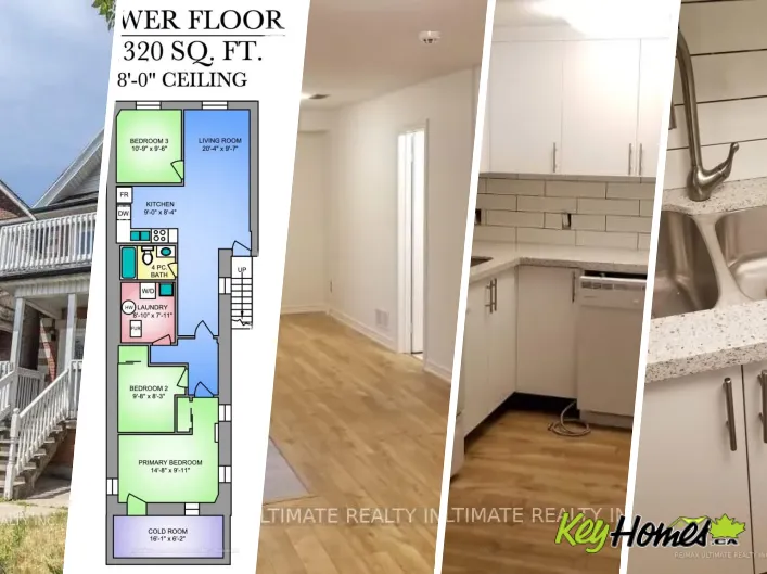 House for rent: LOWER - 3208 DUNDAS STREET W, Toronto