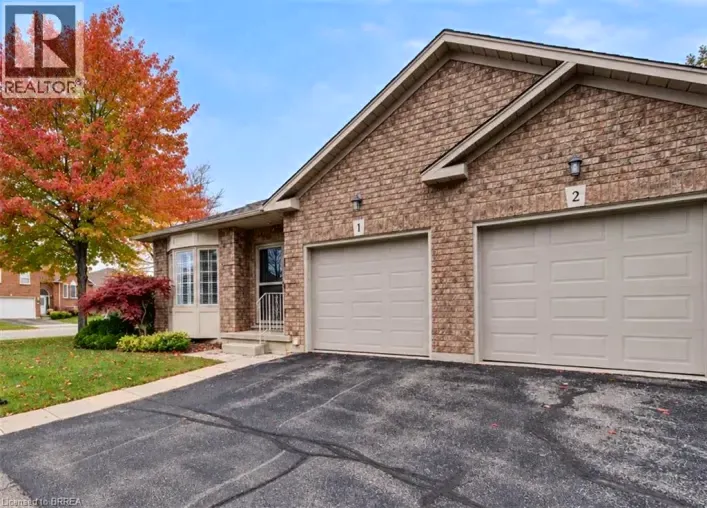 Row / Townhouse for sale: 10 COURTLAND Drive Unit# 1, Brantford