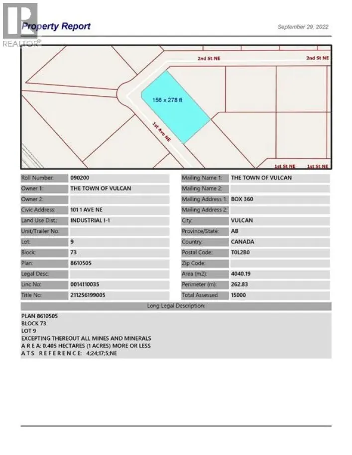 101 1 Avenue NE, Vulcan