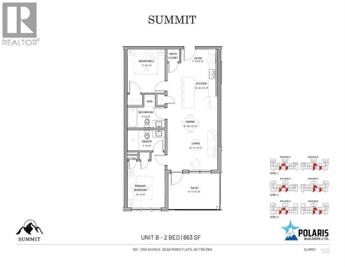 1105, 301 2nd Avenue, Dead Man's Flats