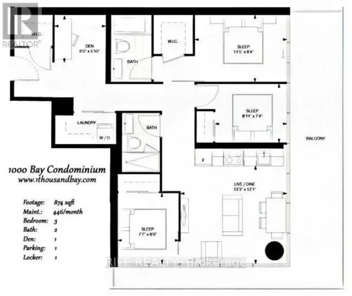 1308  MASTER BEDROOM - 57 ST JOSEPH STREET, Toronto