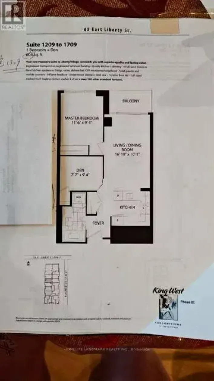 Apartment for sale: 1309 - 65 EAST LIBERTY STREET, Toronto