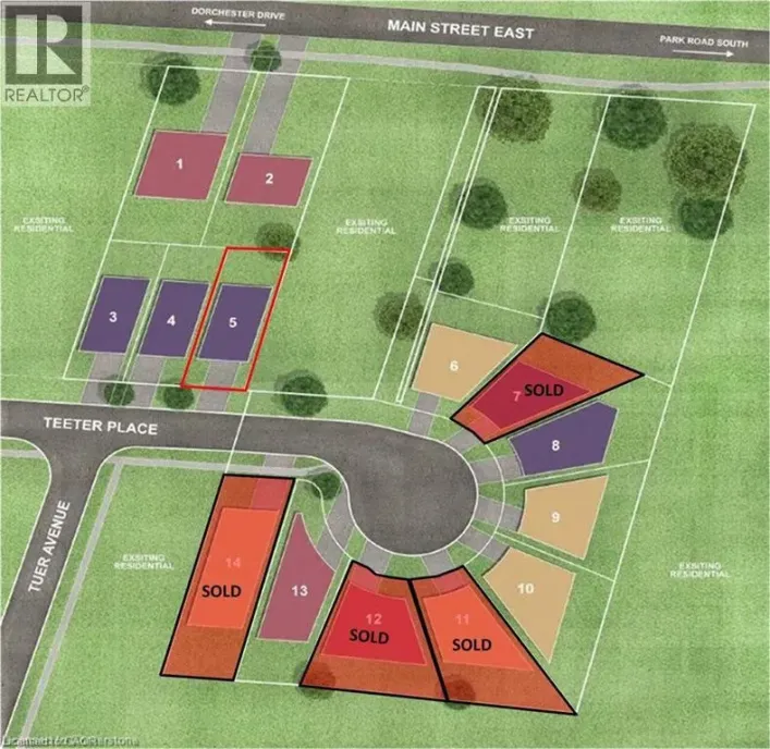 15 TEETER Place Unit# Lot 5, Grimsby