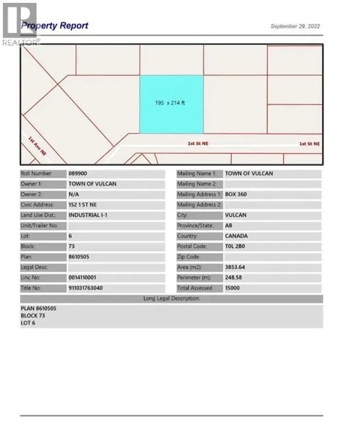 152 1 Street NE, Vulcan