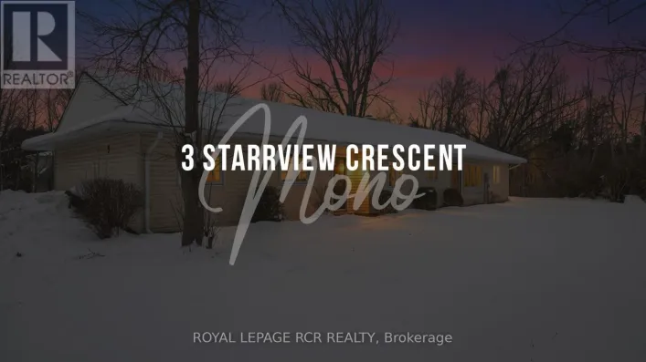 3 STARRVIEW CRESCENT, Mono