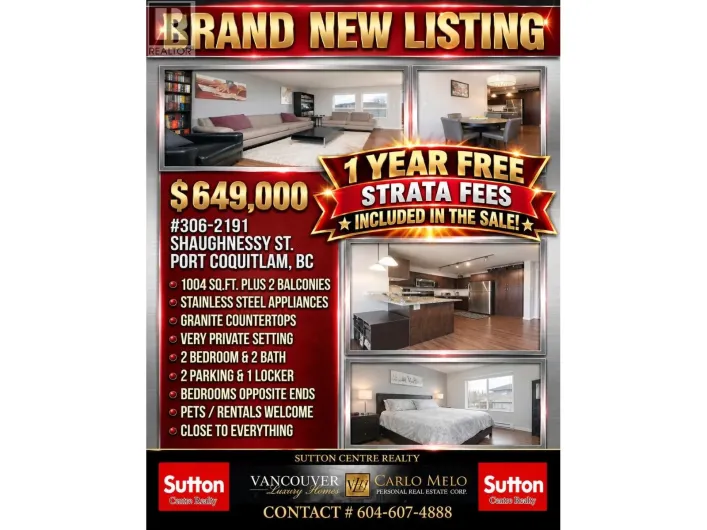 306 2191 SHAUGHNESSY STREET, Port Coquitlam