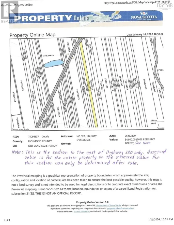 320 Highway, D'Escousse