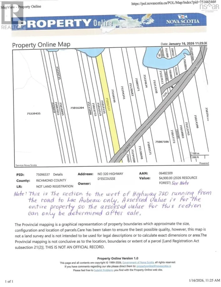 320 Highway, D'Escousse