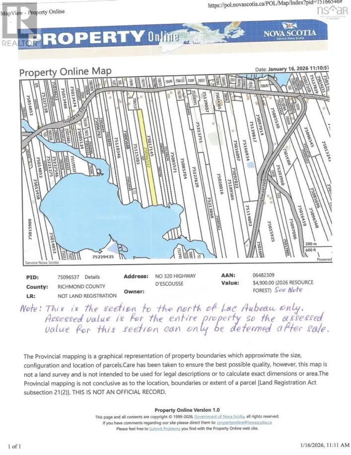 320 Highway, D'Escousse