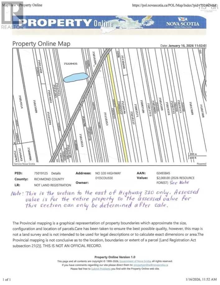 320 Highway, D'Escousse