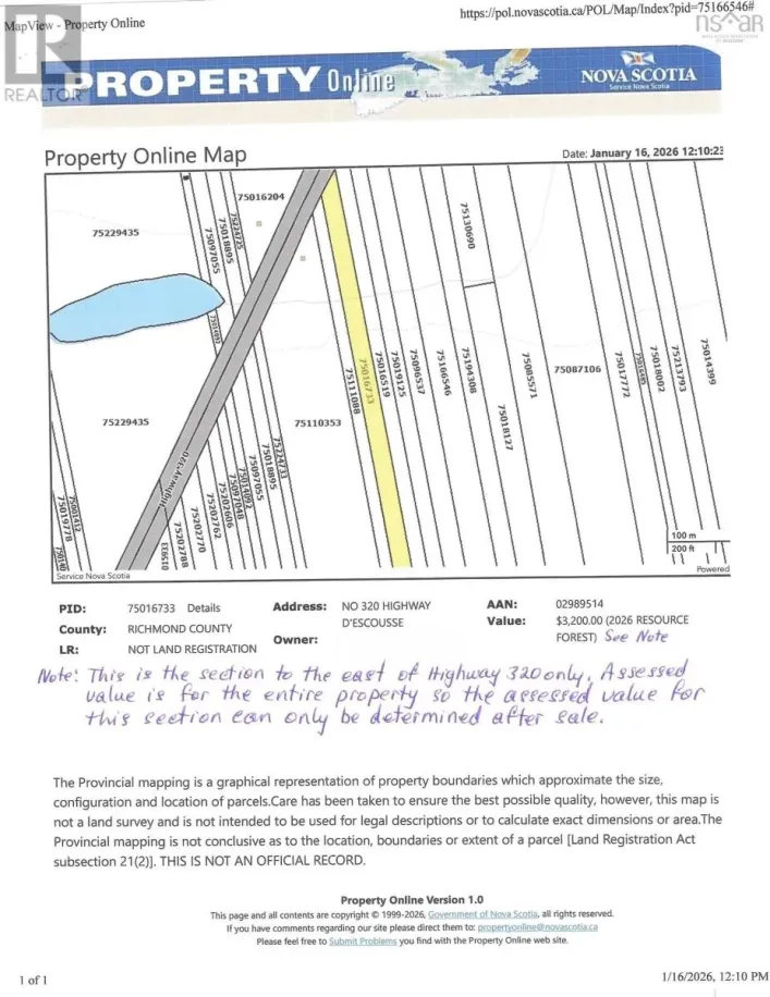 320 Highway, D'Escousse