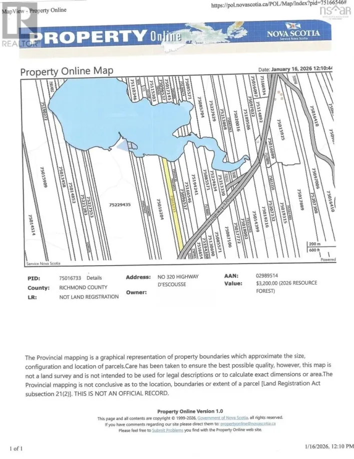 320 Highway, D'Escousse