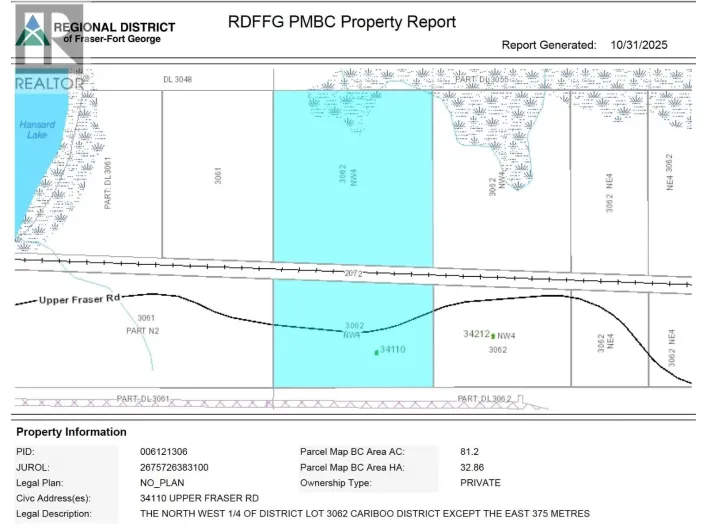 34110 UPPER FRASER ROAD, Prince George