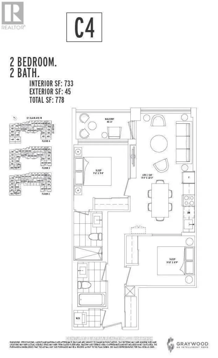 421 - 1787 ST.CLAIR AVENUE W, Toronto