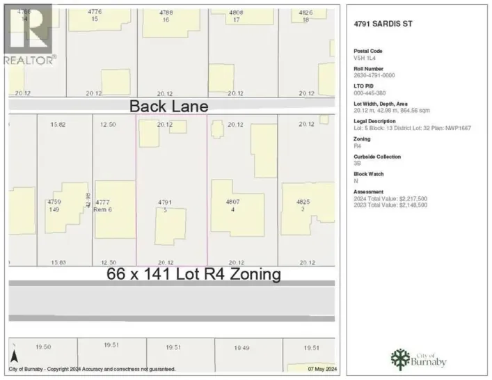 4791 SARDIS STREET, Burnaby