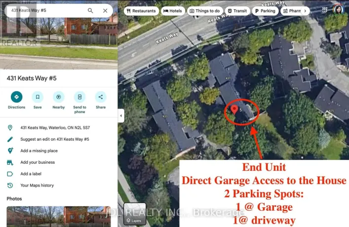 5 - 431 KEATS WAY, Waterloo