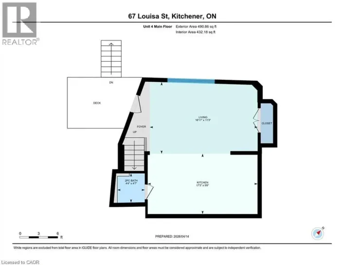67 LOUISA Street Unit# D, Kitchener