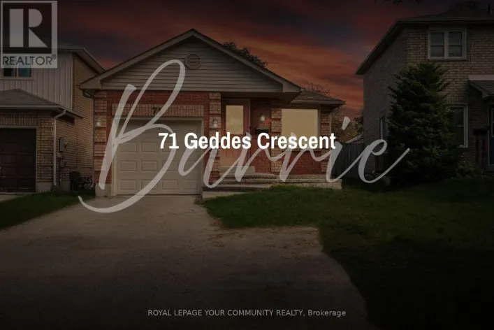 71 GEDDES CRESCENT, Barrie