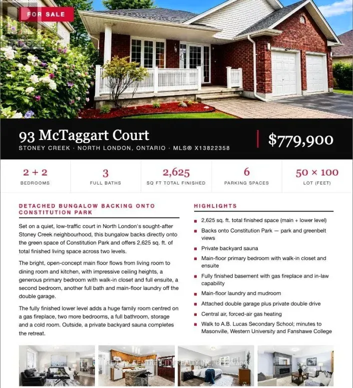 House for sale: 93 MCTAGGART COURT, London North