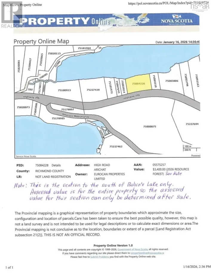 Babins Lake, Arichat