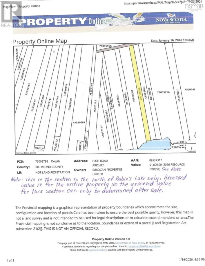 Babins Lake, Arichat