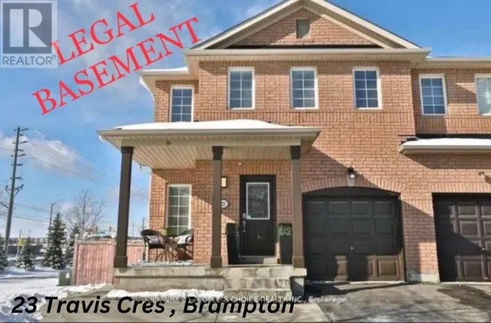BSMT - 23 TRAVIS CRESCENT, Brampton